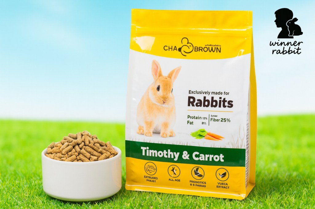อาหารกระต่าย CHA BROWN RABBIT สำหรับทุกช่วงวัย อึไม่เหม็น
