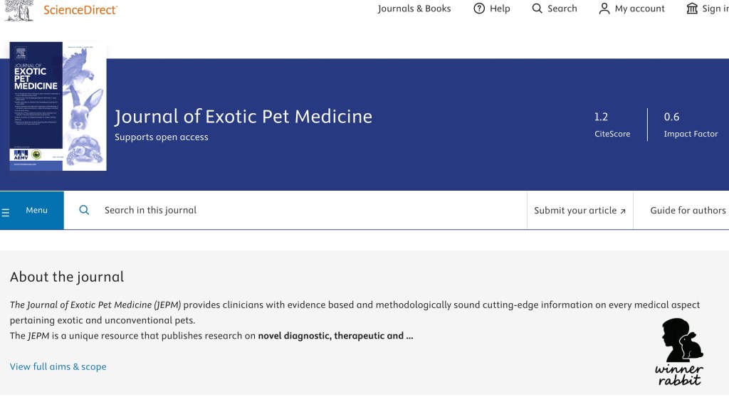 Journal of Exotic Pet Medicine