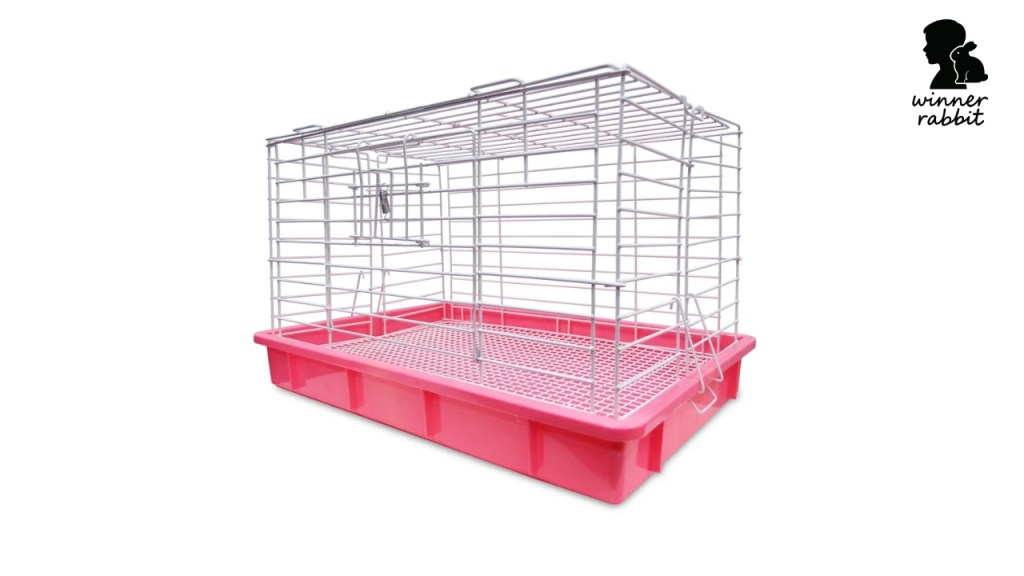 กรงกระต่ายแบบไหนดี : กรงมีถาดรอง