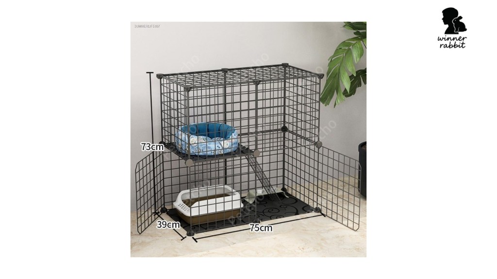 กรงกระต่ายแบบไหนดี : กรงซี่ลวดต่อ